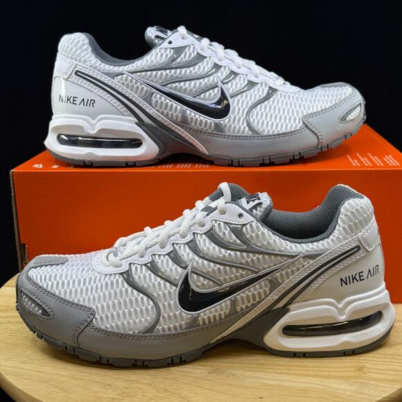 Nike Men's Air Max Torch 4 White Wolf Gray Running & Training Shoes Size 8.5